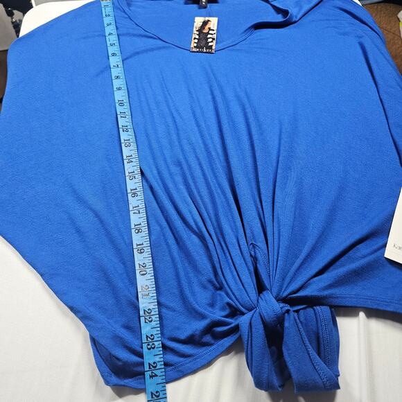 Karen Kane Mesa Blues Tie Front Dolman Top NWT Size XL - Picture 9 of 9